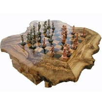 Chess set in olive wood Universallys