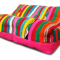 Pouffe lounge kilim