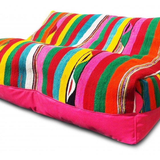 Pouffe lounge kilim