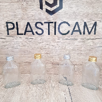 Flat glass bottle