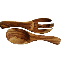 Decorative element for kitchen in olive wood